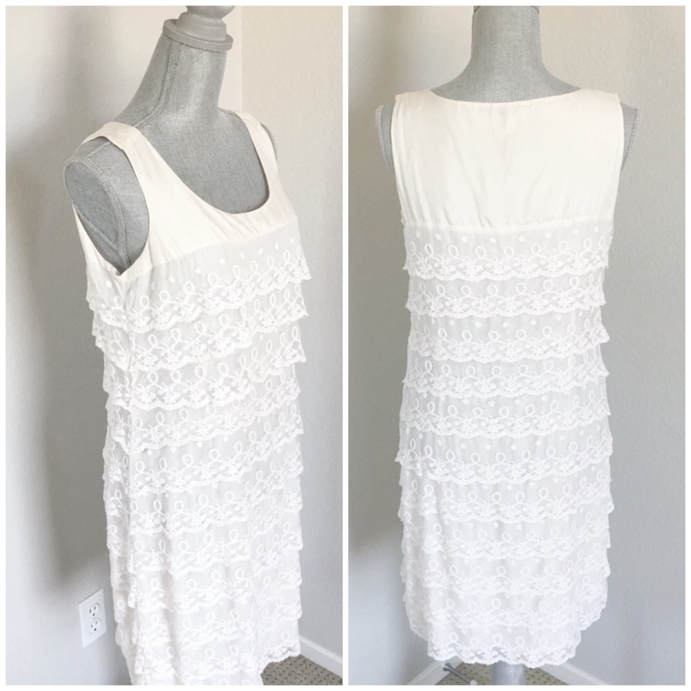 KFTK Silk Ruffle Dress Large